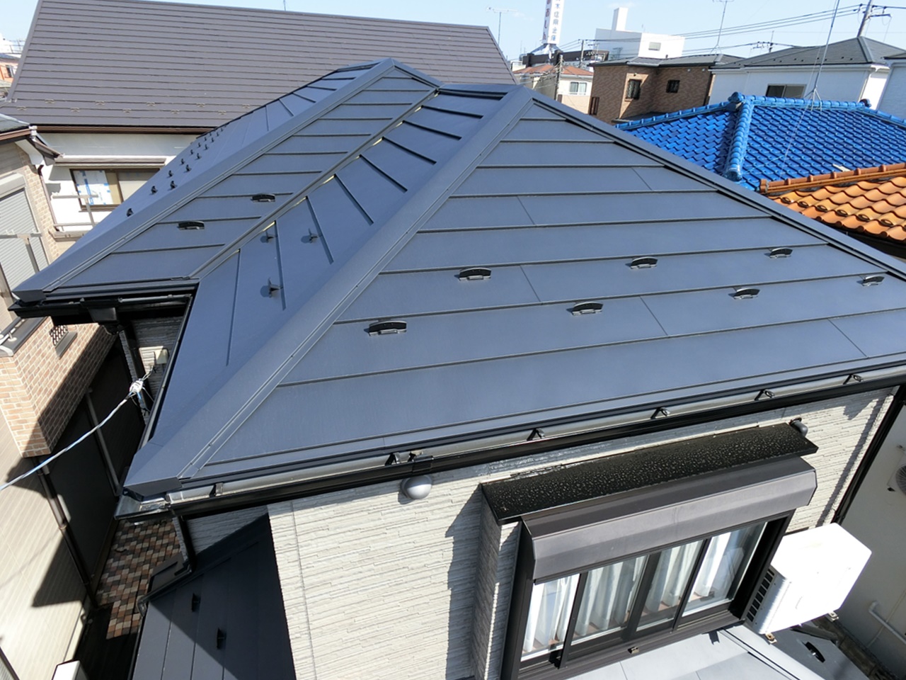 屋根のGL鋼板重ね葺きでずーっと安心メンテナンスフリー！