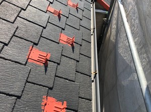 雪止めサビ止め塗布