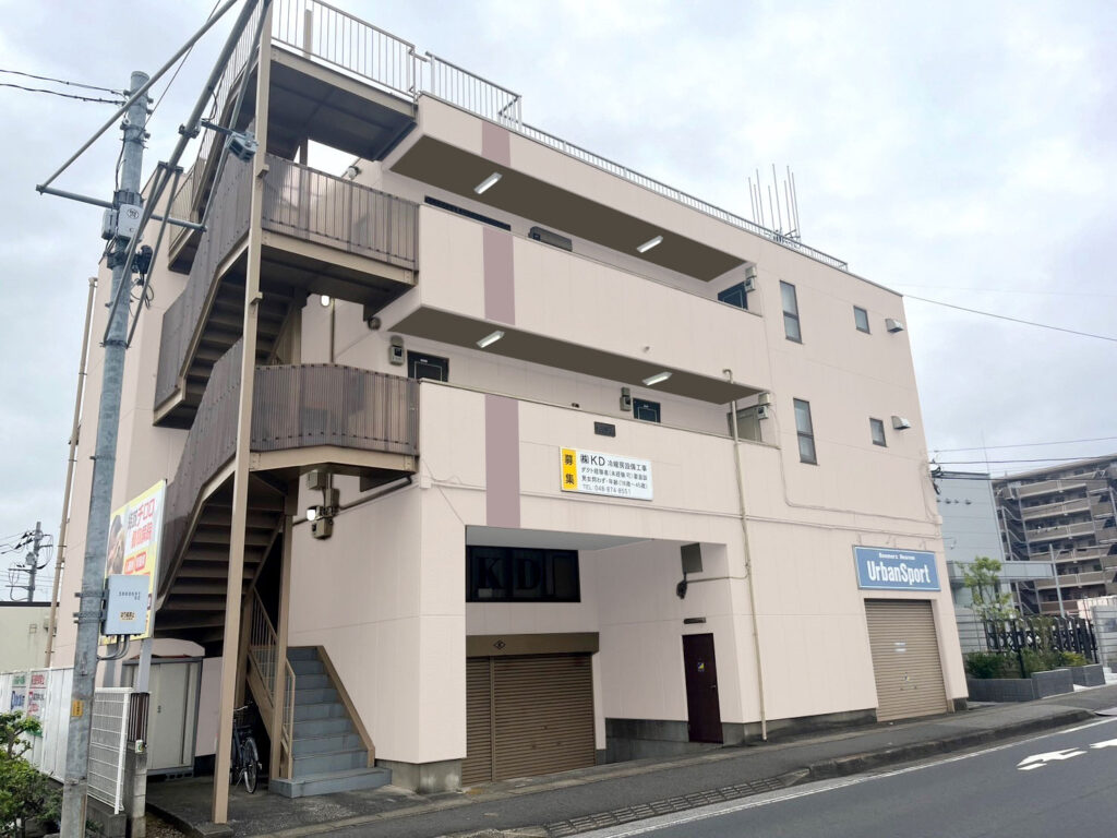 外壁：08-80B
天井：22-50B
アクセントライン：19-60B