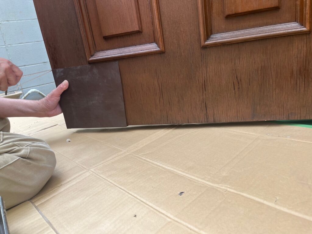 キックプレート加工施工