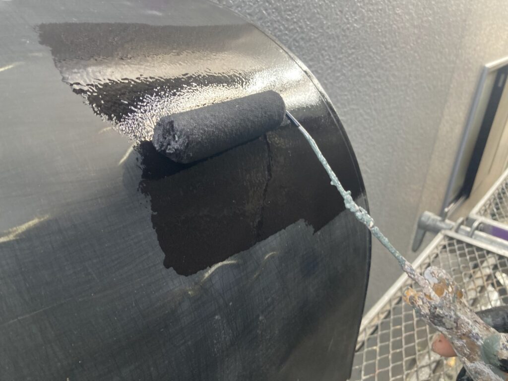 換気フード　さび止め塗布