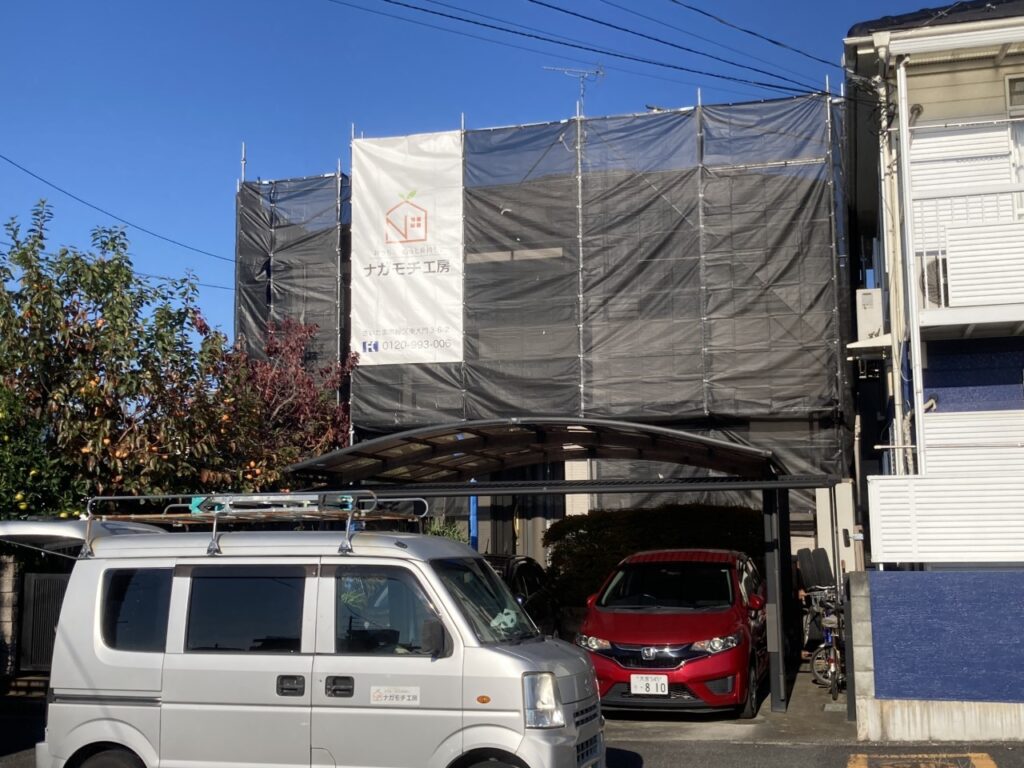 足場／飛散防止ネット