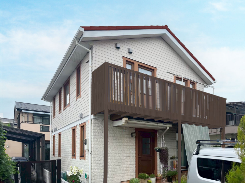 バルコニー画像合成後